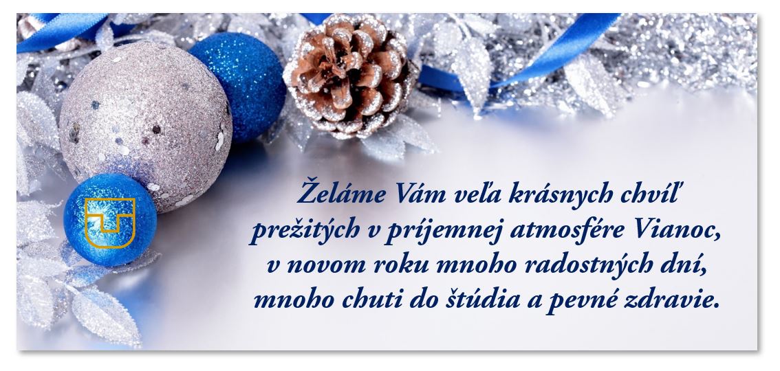 Pokojné Vianoce a šťastný nový rok SK