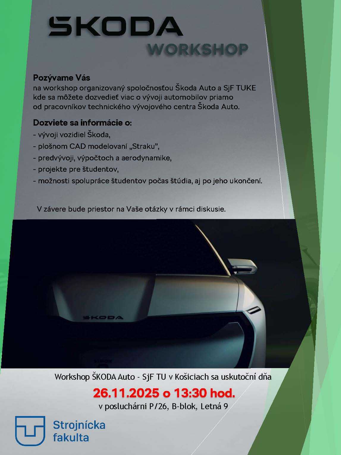 Workshop ŠKODA Auto 1