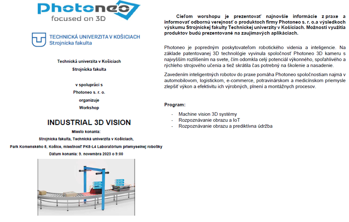 Photoneo workshop final